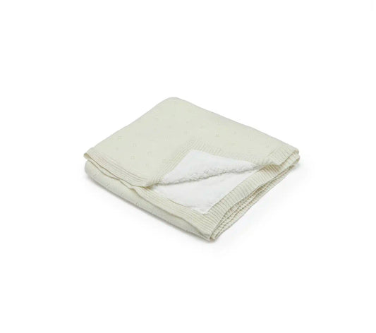 שמיכת פוינטל סרוגה| Stone Pointelle