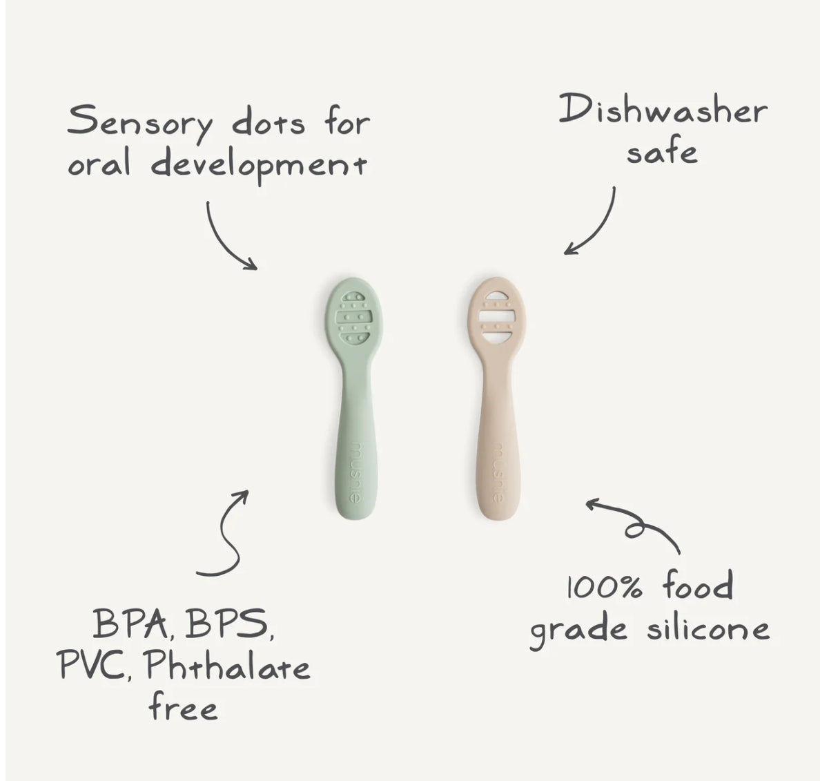 זוג כפיות סיליקון לטעימות| בלאש סאנד
