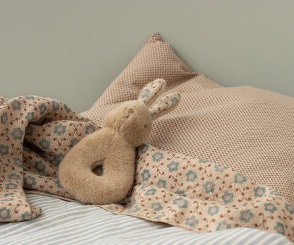 Maileg Rabbit rattle set |Cream peach