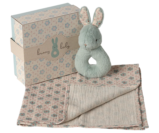 Maileg Rabbit rattle set |Mint