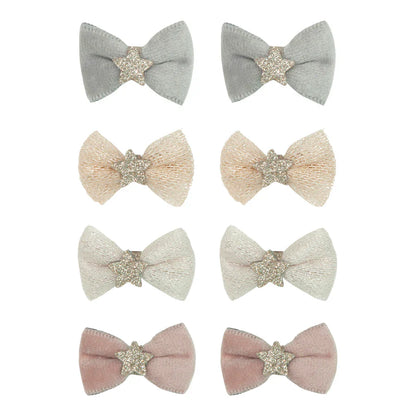 סט 8 סיכות מיני לשיער פרימה בלרינה Prima Ballerina Bow Mini Clips