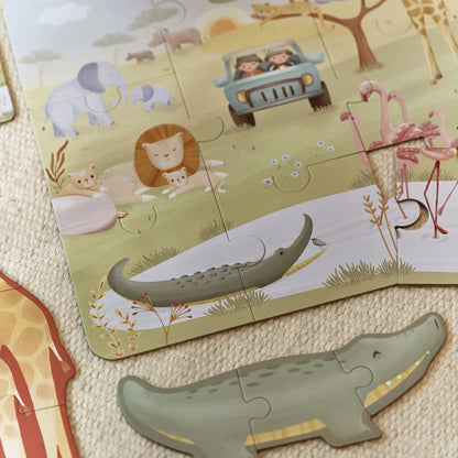 מארז 6 פאזלים | חברי הספארי Little Dutch